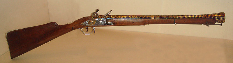 Flintlock blunderbuss, England 18th. C - Blunderbuss - Historical