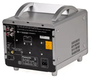 The back of a Panasonic Q GameCube console.