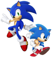 Sonic modern and classic designs