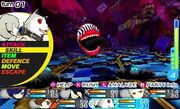 The player controls characters from Persona 3 and Persona 4, and battle Shadows by using Personas.