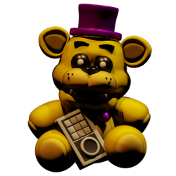 Fnaf Fredbear Plush Fanart Clipart (700x700), Png Download