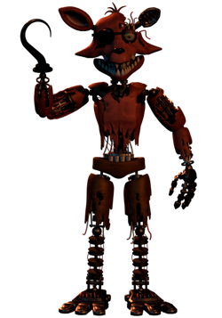 Withered Foxy in Ultimate Custom Night mod by TheMasterPuppet - Game Jolt