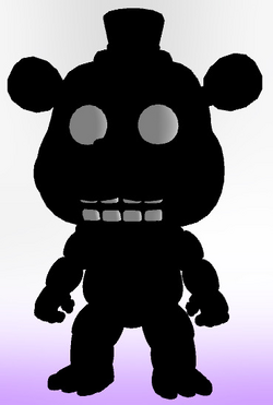 Shadow Freddy black Withered Version Handmade Fnaf Plush by 