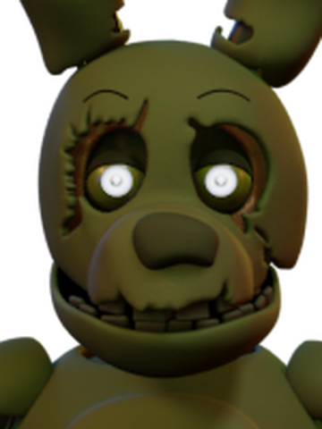 SPRINGTRAP FOUND ME HIDING IN THE VENTS FROM THE PHANTOM ANIMATRONICS.