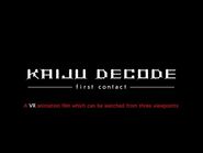 「怪獣デコード KAIJU DECODE -first contact-」VRアニメーション予告編