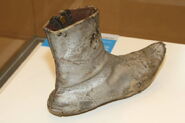 The boots used during the filming