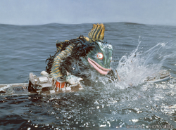 Gesura sinks the ship