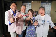 A group photo of the Ultraseven cast, taken in 2011[16]