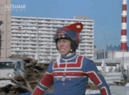 Kotaro transforms to Ultraman Taro