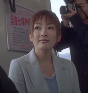 Yamada as Mayor's Secretary Midorikawa in Ultraman Mebius & the Ultra Brothers