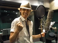 Mamoru voicing Ultraman Zero in Ultra Zero Fight.