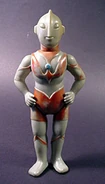 The first Ultraman figure made by Marusan toys, 1966. Note the lines on the ears. Standard size, 9 inches tall.