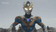 Ultraman Decker Dynamic Type/Kanata Asumi summoned Decker Shield Calibur.