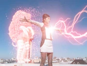 Pigmon breaks away from Elly's body.