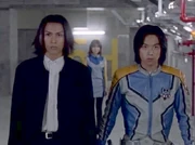 Gamu and Fujimiya face the decisive battle together against Kaiser Dobishi.