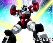 God Zenon as it appears in Denkou Choujin Gridman: boys invent great hero