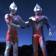 Ultraman and Tiga