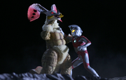 Ultraman Ace battles Lunaticks