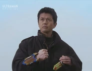 Ishikawa as Kazuya Serizawa in Ultraman Mebius