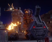 The Fantop moving into position