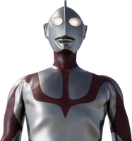 A bust-level shot of Ultraman from Nippon TV.[7]