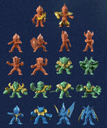 All 18 re-releaed figures included in the DVD set