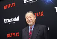Keone Young attends Ultraman: Rising premiere
