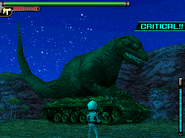 Dinosaur Tank Green Camouflage