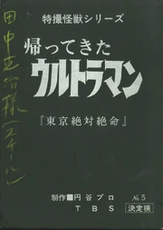 The final draft of "Tokyo in Desperate Straits"