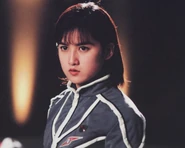 Ukawa as Satomi Hayakawa in Ultraseven 30th Anniversary Memorial Trilogy
