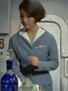 SST flight attendant, played by Maki Wakayama