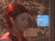 Elly guides and assists Ultraman Max, who suffers from amnesia, in combating the Space Cats.