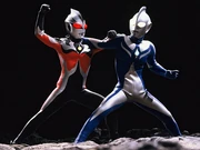 Chaos Ultraman Calamity & Ultraman Cosmos Luna Mode