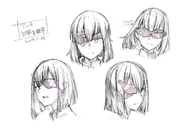 Concept art for Anti's injured eye after episode 7