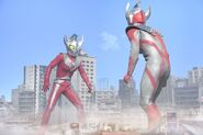 Ultraman Taiga vs. Ultraman Taro