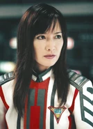 Takaki as Megumi Iruma in Ultraman Tiga
