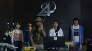 Minatos, Riku and Pega rescuing Katsumi