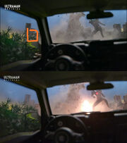 Initial (top) and fixed (bottom)