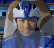 Saito as Hyuga in Ultraman Cosmos 2: The Blue Planet