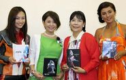 In the latest news, Takami, Hiroko Sakurai, Yuriko Hishimi and Yukari Taki representing Ultraman Ginga, Ultraseven, Ultraman and Ultraman Tiga DVD Blu Ray[4][5]