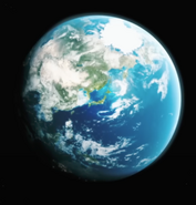 Earth as seen in Ultraman Blazar