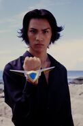 Takano as Hiroya Fujimiya in Ultraman Gaia[1]