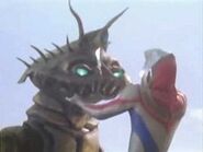 Bazob fighting Ultraman Dyna