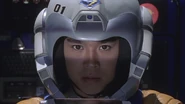 Nakagami as Katsumi Kajio in Ultraman Gaia: Gaia Again