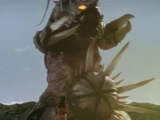 Miku trying to stop Crabgan & Anemos' rampage.