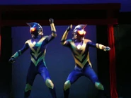 Dua Ultraman Shadow dari pementasan Ultra Hero Battle Theater (2008)