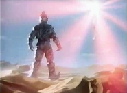 Apatee watches Ultraman Gaia appear