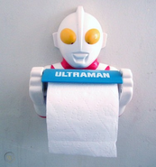 An Ultraman Toilet Paper holder that plays his theme song when used