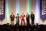 Furuya and other Ultraseven actors at the Ultraseven 55th anniversary event at TSUBURAYA CONVENTION 2023.[17]