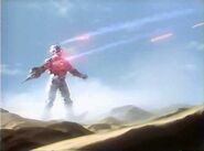 Apatee (armorless) being attack by XIG Team Lightning